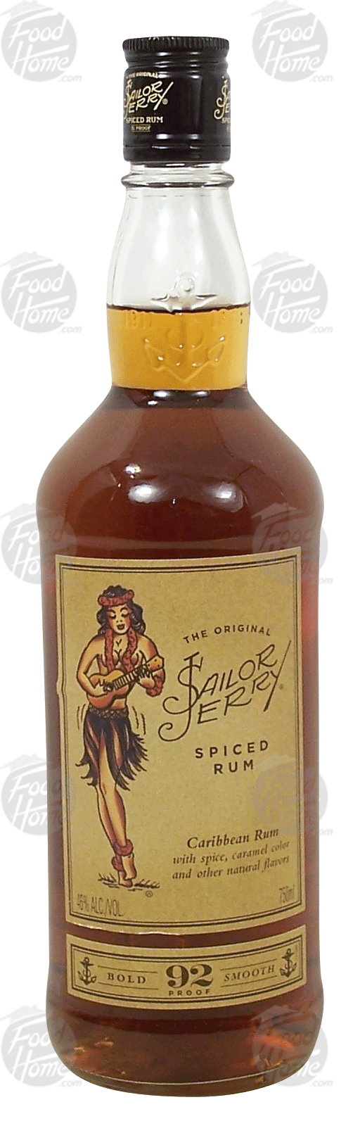 Sailor Jerry  caribbean spiced rum, 46% alc. by vol. Full-Size Picture